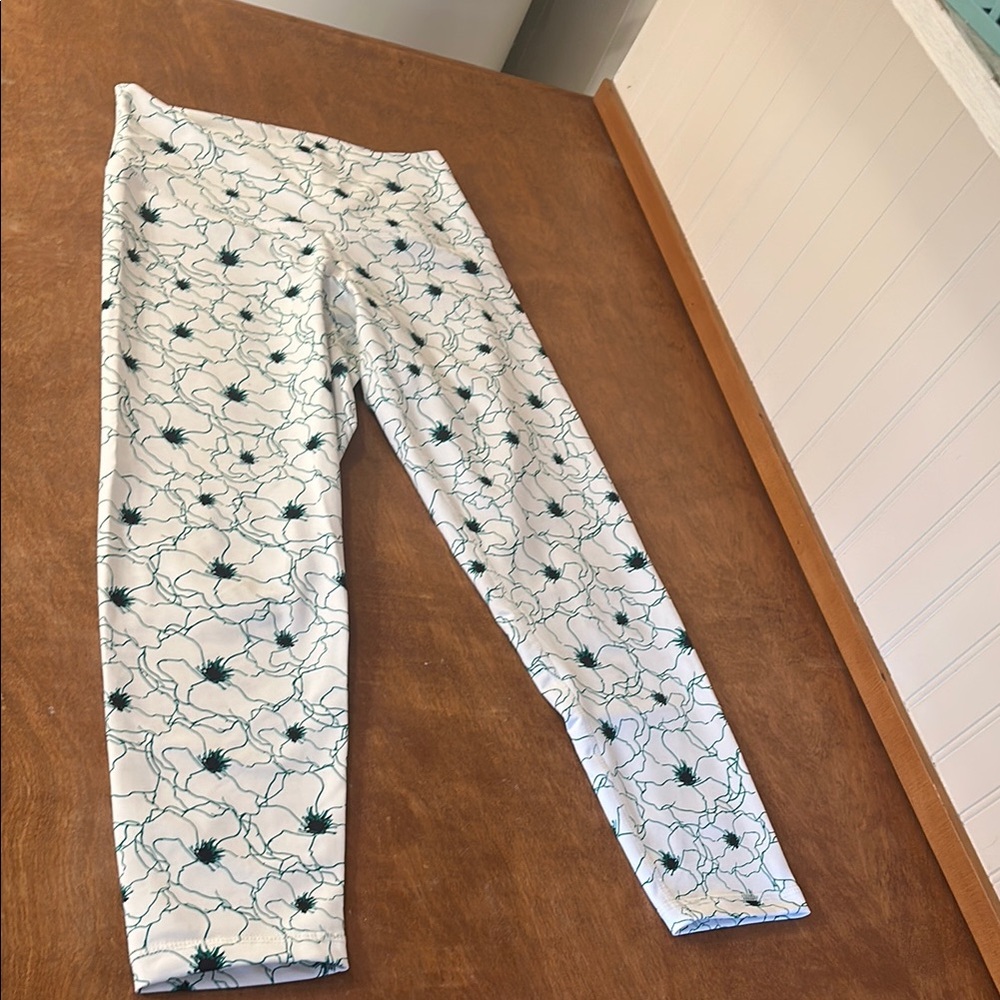 Floral Print womens crop workout Leggings